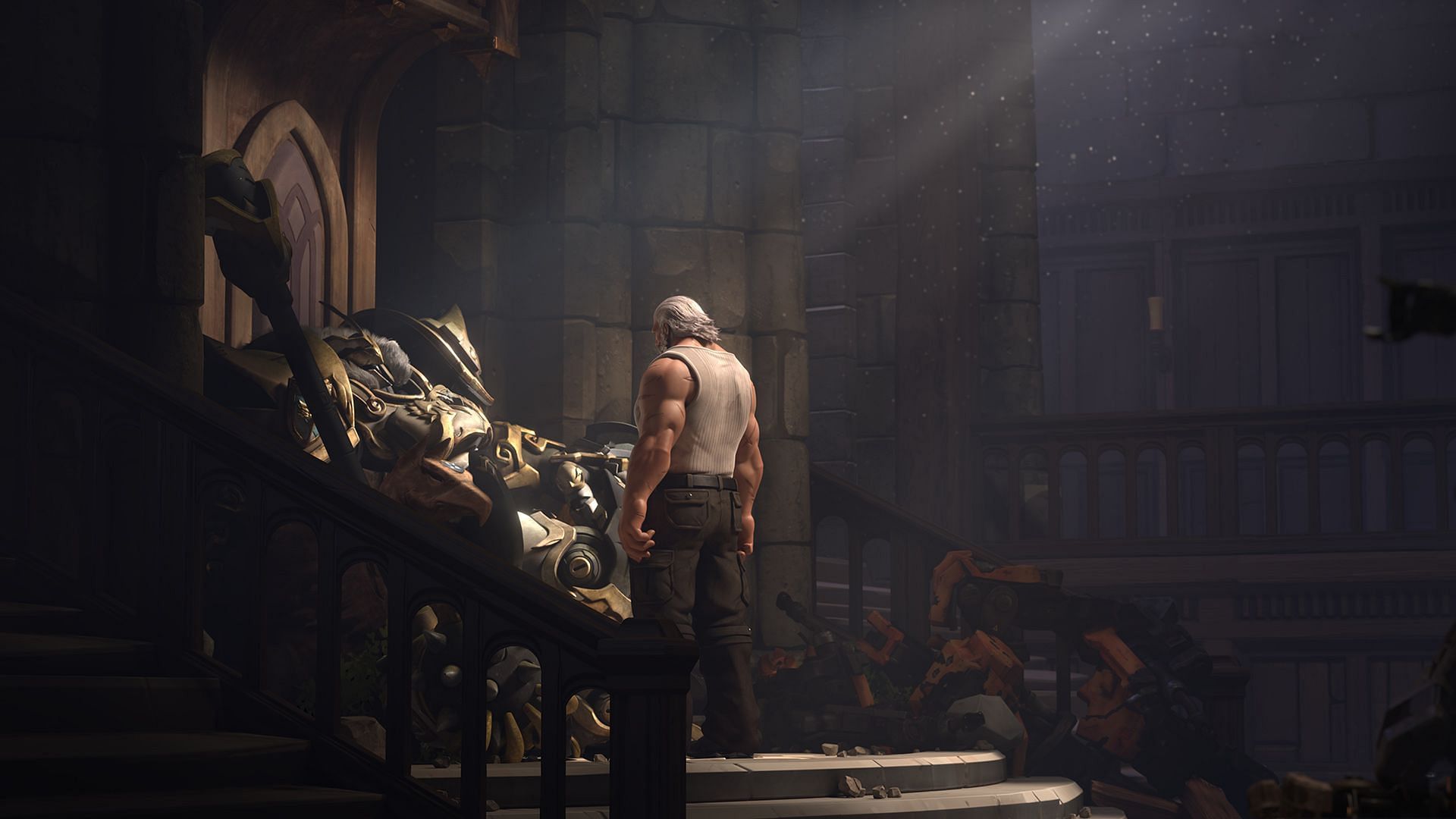 Reinhardt in OW2 (Image via Blizzard Entertainment)